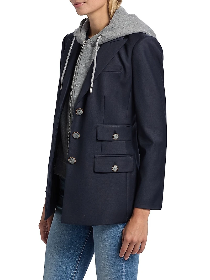 Stretch-Cotton-Blend Hoodie Dickey