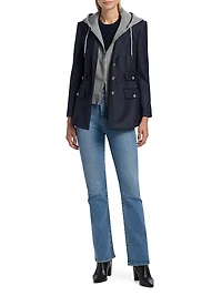 Stretch-Cotton-Blend Hoodie Dickey