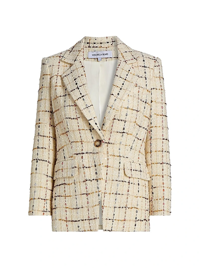 Dickey Plaid Wool-Blend Jacket