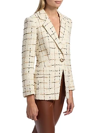 Dickey Plaid Wool-Blend Jacket