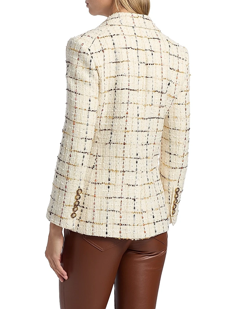 Dickey Plaid Wool-Blend Jacket