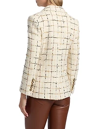 Dickey Plaid Wool-Blend Jacket