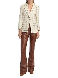 Dickey Plaid Wool-Blend Jacket