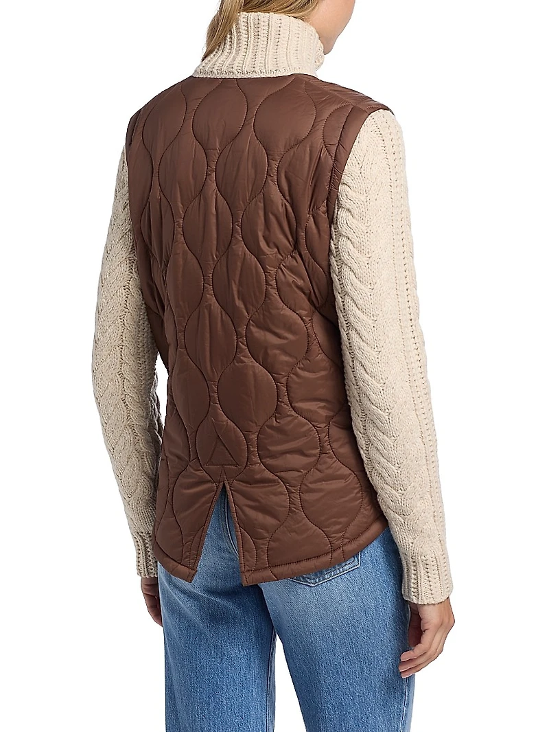 Patra Mixed-Media Zip-Front Jacket