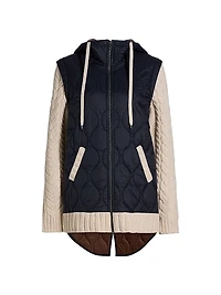 Barrows Mixed-Media Hooded Jacket