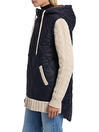 Barrows Mixed-Media Hooded Jacket