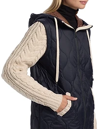 Barrows Mixed-Media Hooded Jacket