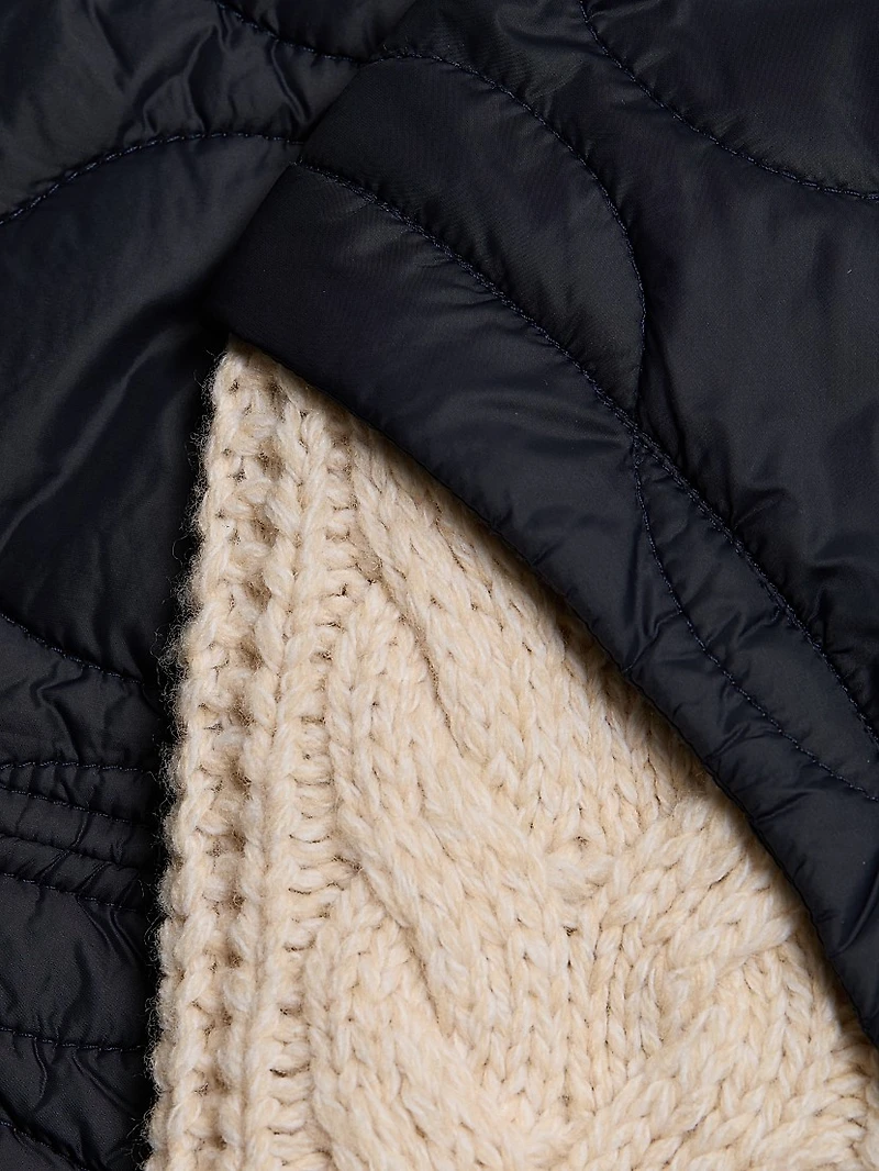 Barrows Mixed-Media Hooded Jacket