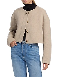 Philips Virgin Wool-Blend Crop Jacket