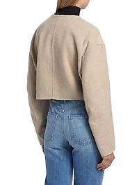 Philips Virgin Wool-Blend Crop Jacket