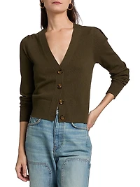 Solene Cashmere V-Neck Cardigan