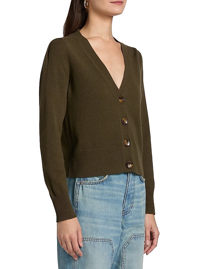 Solene Cashmere V-Neck Cardigan
