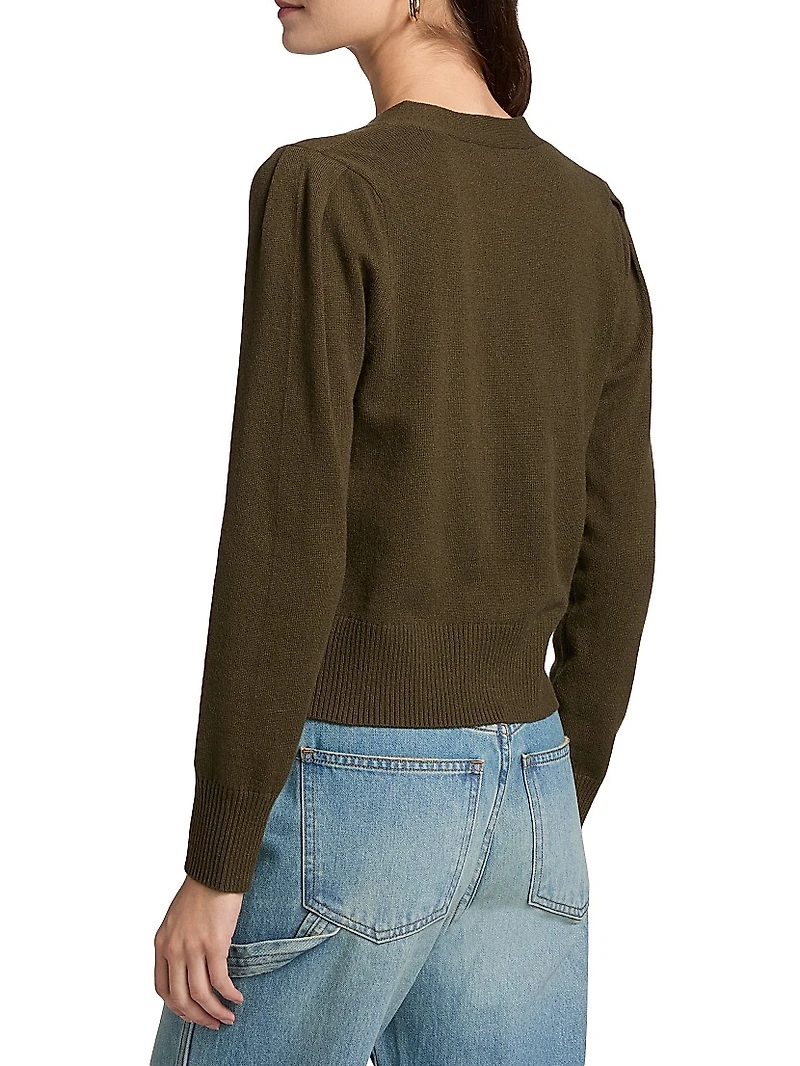 Solene Cashmere V-Neck Cardigan