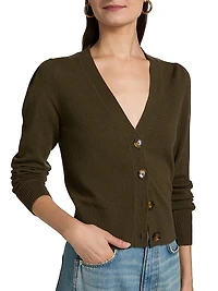 Solene Cashmere V-Neck Cardigan