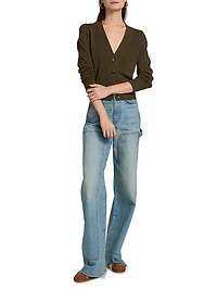 Solene Cashmere V-Neck Cardigan