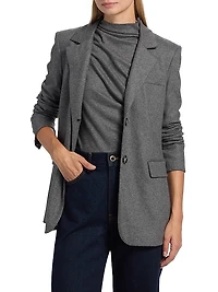 Ryanne Wool-Blend Single-Breasted Jacket