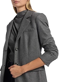 Ryanne Wool-Blend Single-Breasted Jacket