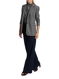 Ryanne Wool-Blend Single-Breasted Jacket