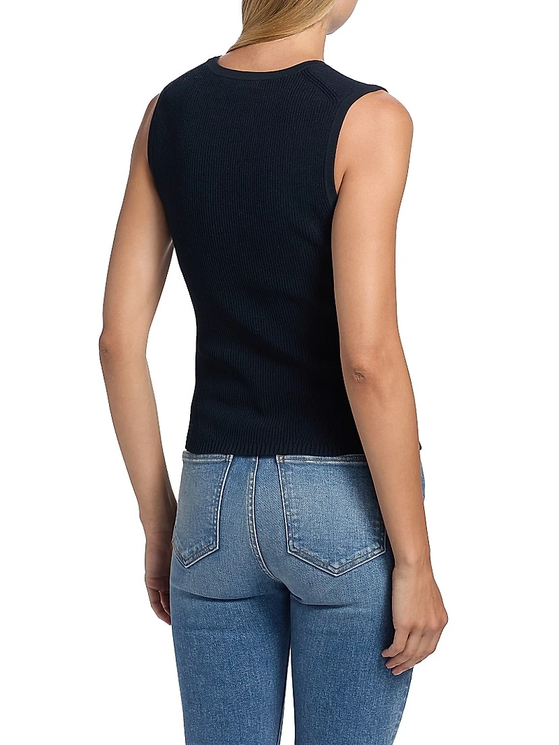 Sid Rib-Knit Crewneck Tank