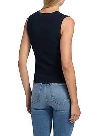 Sid Rib-Knit Crewneck Tank