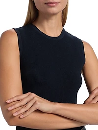 Sid Rib-Knit Crewneck Tank