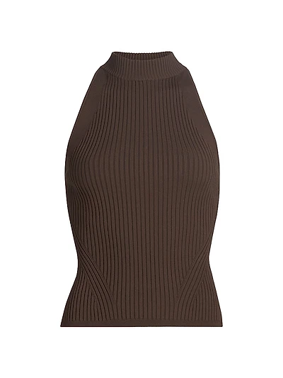 Yuna Rib-Knit Sleeveless Top