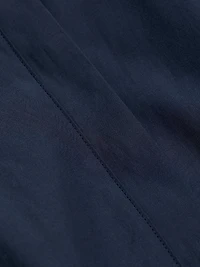 Azure Ruffled Mini-Shirtdress