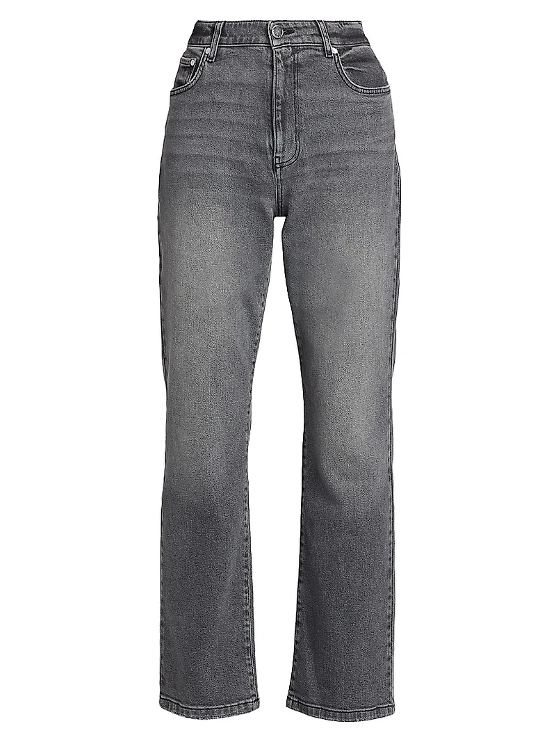 Frankie Stretch High-Rise Straight-Leg Jeans
