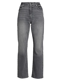 Frankie Stretch High-Rise Straight-Leg Jeans
