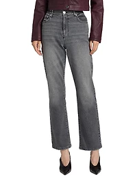 Frankie Stretch High-Rise Straight-Leg Jeans
