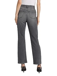 Frankie Stretch High-Rise Straight-Leg Jeans