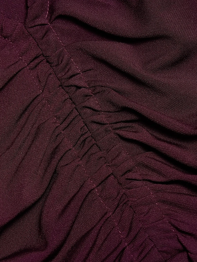 Isabella Ruched Jersey Midi-Dress