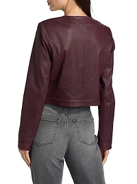 Penny Leather Crop Jacket