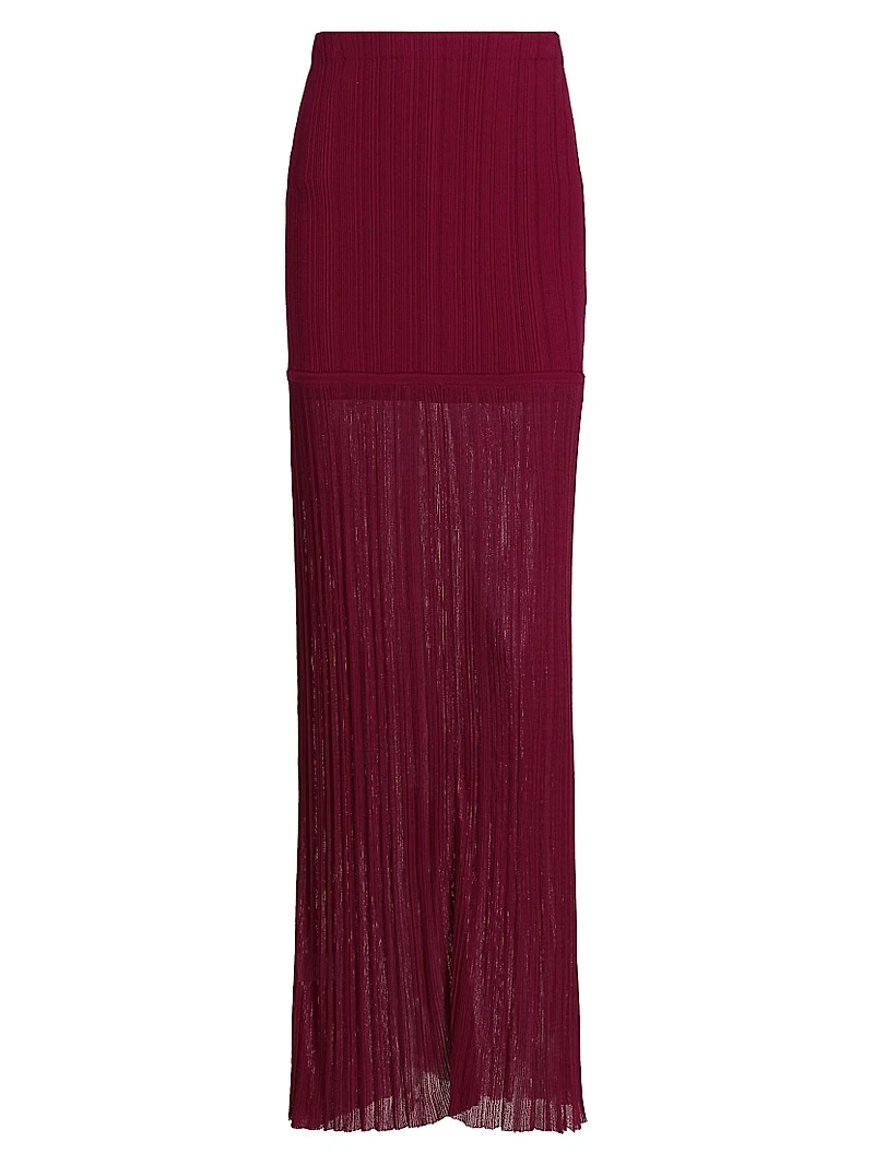 Romina Plissé Maxi Skirt