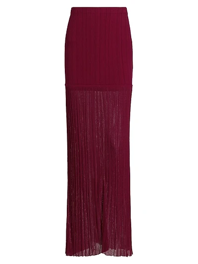 Romina Plissé Maxi Skirt