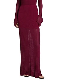 Romina Plissé Maxi Skirt