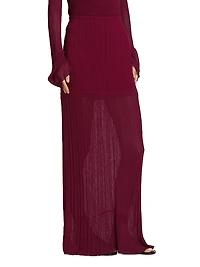 Romina Plissé Maxi Skirt