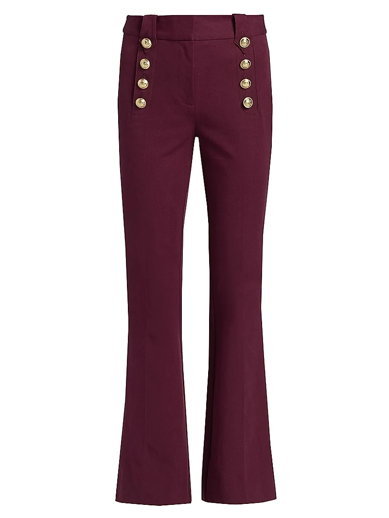 Robertson Buttoned Flare Trousers