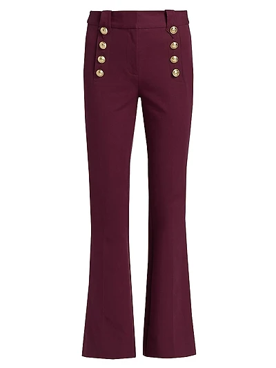 Robertson Buttoned Flare Trousers