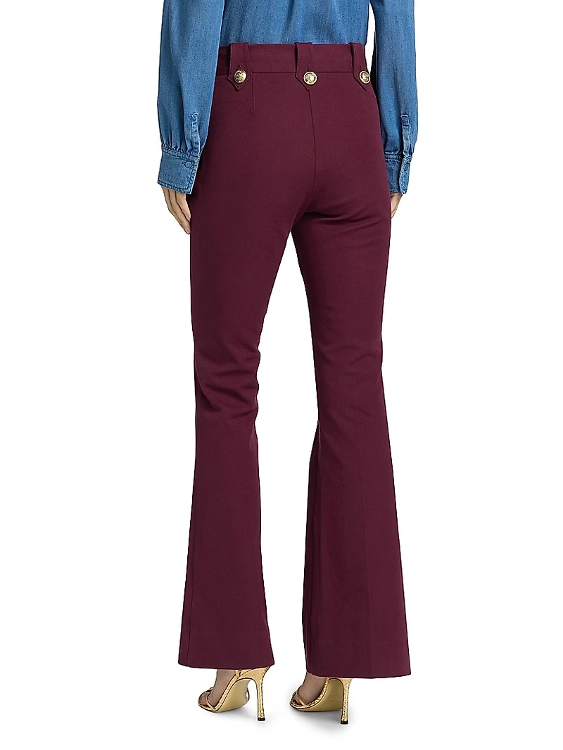 Robertson Buttoned Flare Trousers