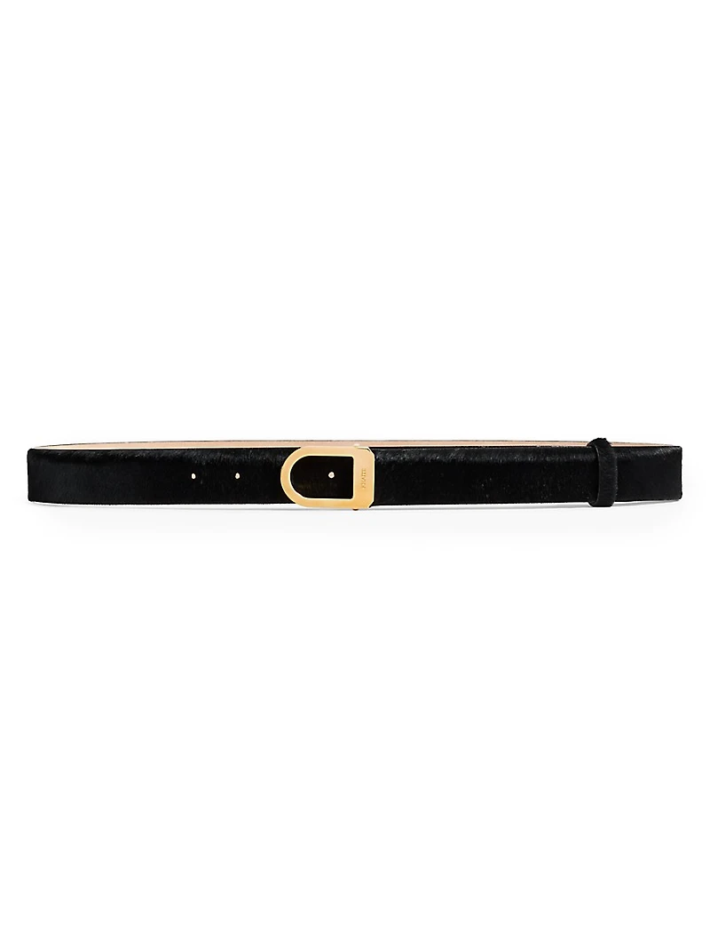 Saddle Calf Hair Belt