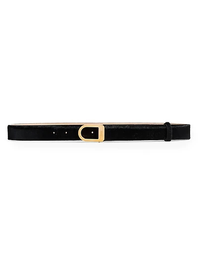 Saddle Calf Hair Belt