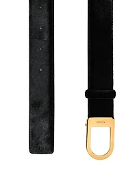 Saddle Calf Hair Belt