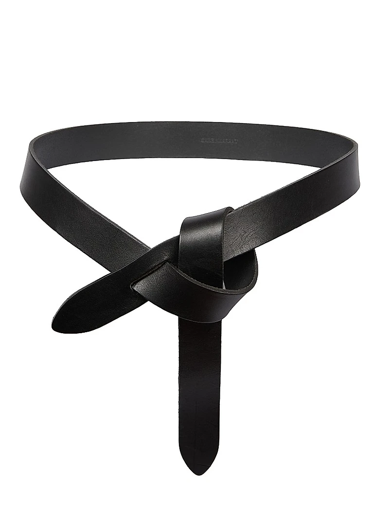 Lecce Leather Tie Belt