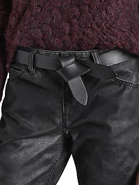 Lecce Leather Tie Belt