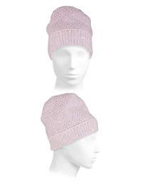 Sequined Cashmere Beanie