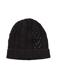 Cable-Knit Cashmere Beanie