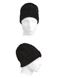 Cable-Knit Cashmere Beanie