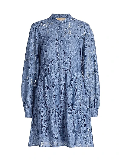 Floral Lace Tiered Minidress