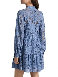 Floral Lace Tiered Minidress